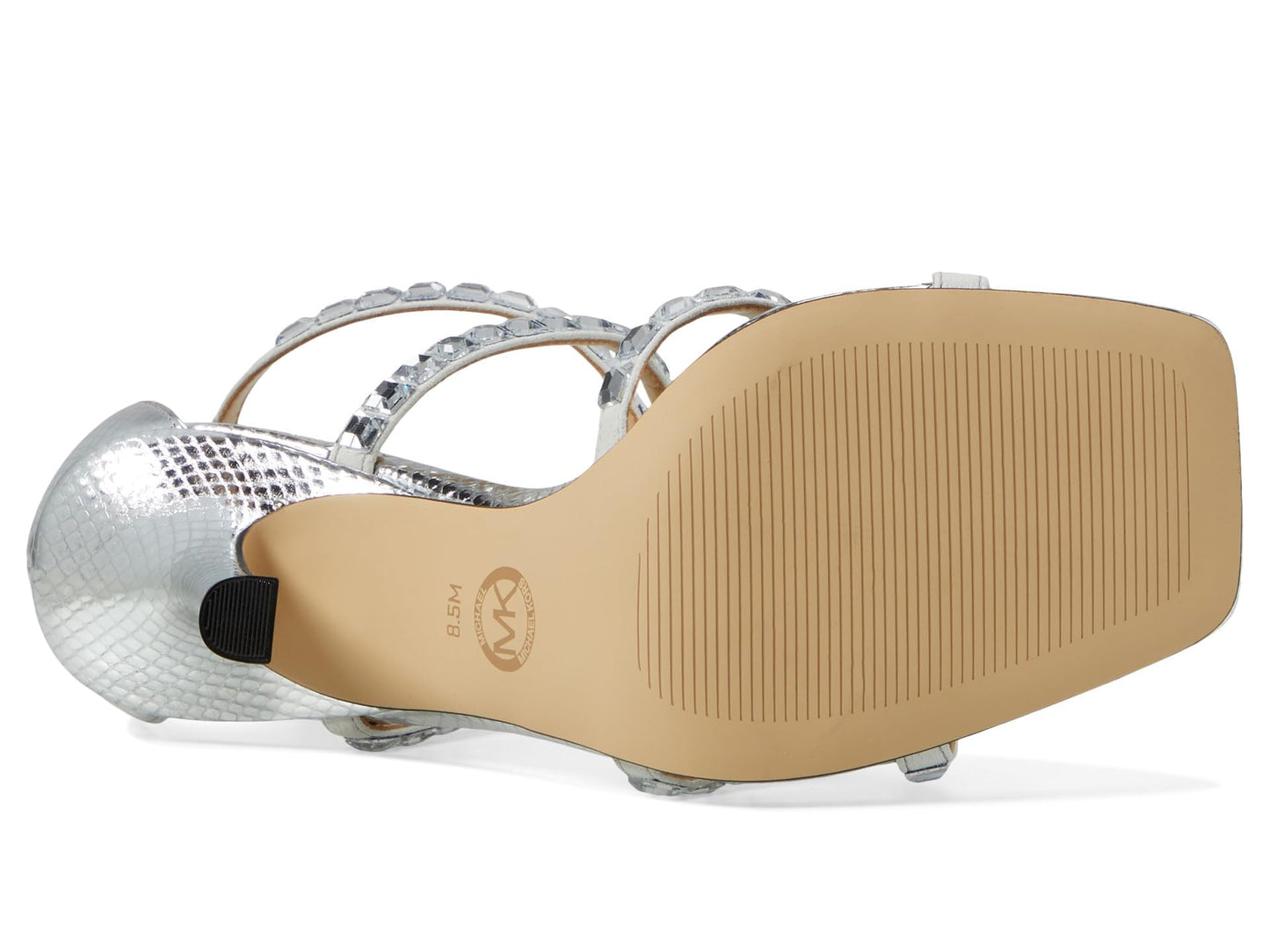 Michael Kors Celia Strappy Sandal Silver 8 M