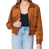 [BLANKNYC] Womens Luxury Clothing Bomber Jacket, Comfortable Coat, Stylish Windbreaker, Take Flight, Small