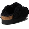 Birkenstock Women's Boston Big Buckle Teddy by Papillio, Black, 10 Medium US