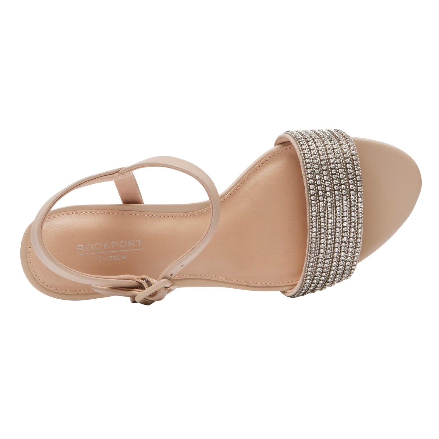 Rockport Women's Tabitha Two-Strap, Bling, 5