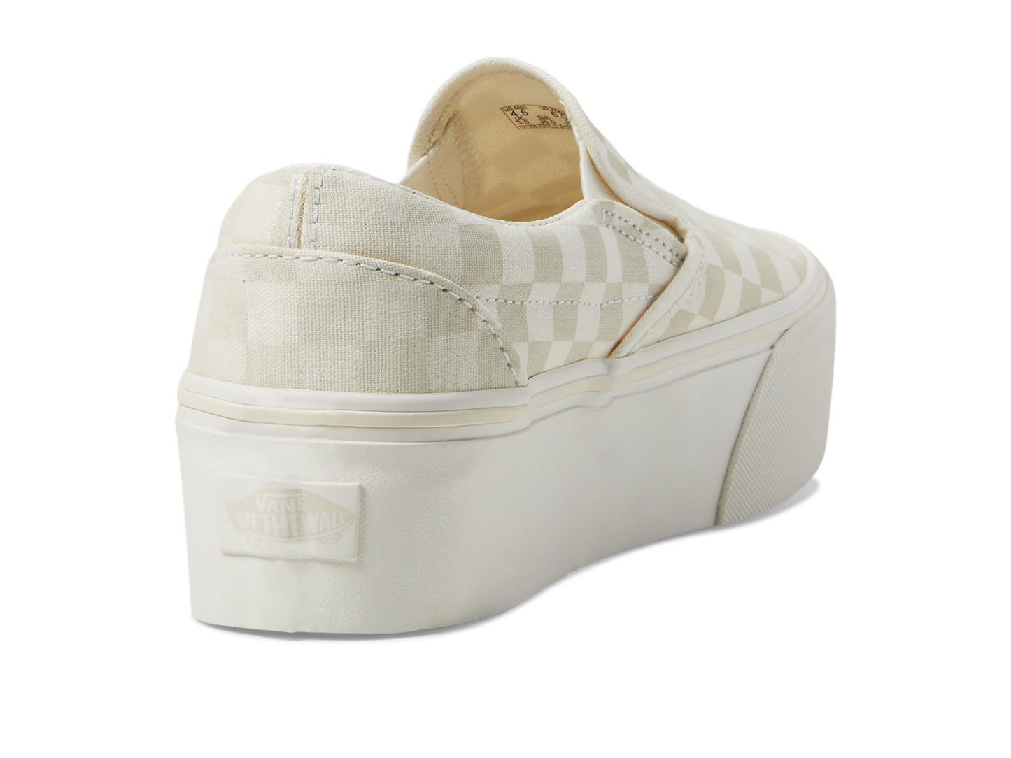 Vans Unisex Classic Slip-On Stackform White Men 9.5 Women 11 Medium