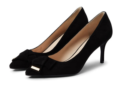 Cole Haan Women's Ina Pump (75 mm) Black Suede 7 B - Medium
