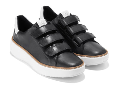 Cole Haan Womens Grandpro Topspin Triple Strap Sneaker, Black/Optic White Croc Print, 7-C US