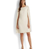 Lauren Ralph Lauren Cape Georgette Cocktail Dress Mascarpone Cream 10