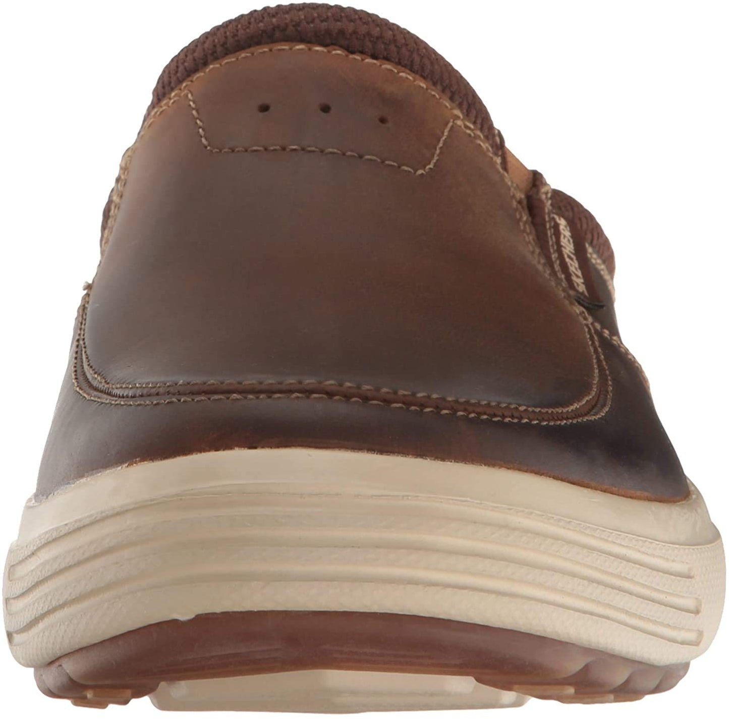Skechers Men's Porter Vamen Slip-On Loafer, Brown, 8 M US