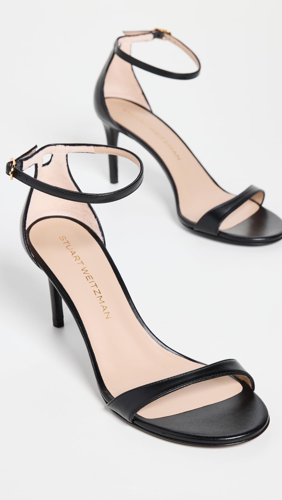 Stuart Weitzman Women's Nudist Ii Sandal 75 Black 1 6 Medium