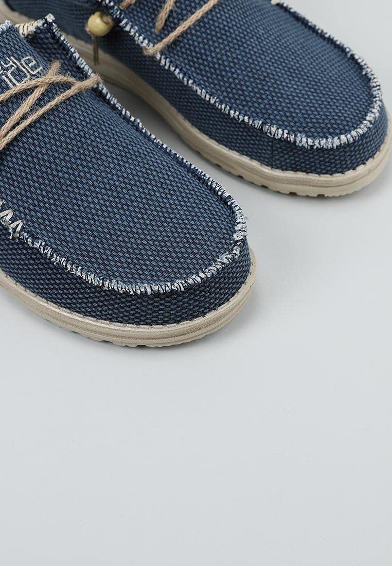 Hey Dude Men's Wally Braided Slippers, Blue, 10 Men