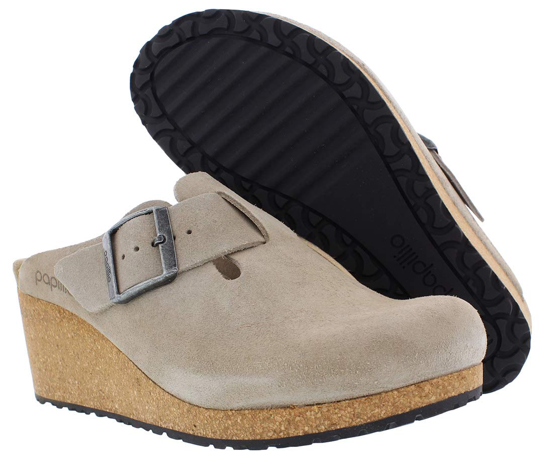 Birkenstock Womens Fanny Clog, Taupe, 9-9.5 Narrow