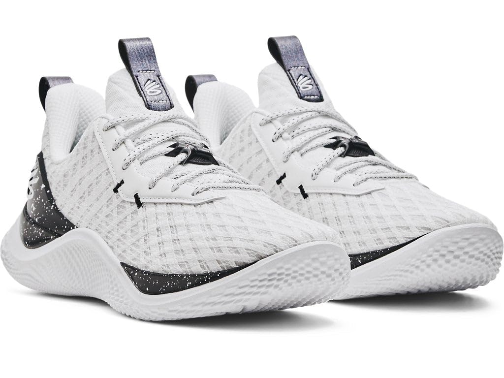 Under Armour Unisex Curry Flow 10 Team Basketball Shoes - UA Flow Cushioning Technology 18/19.5 White