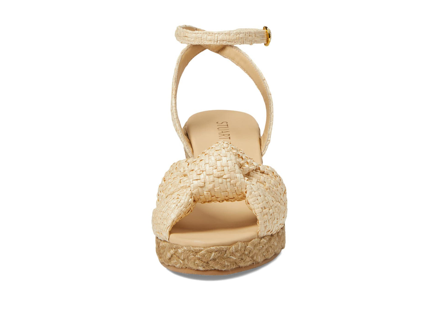 Stuart Weitzman Playa Espadrille Knot Wedge Wheat/Natural 9 B