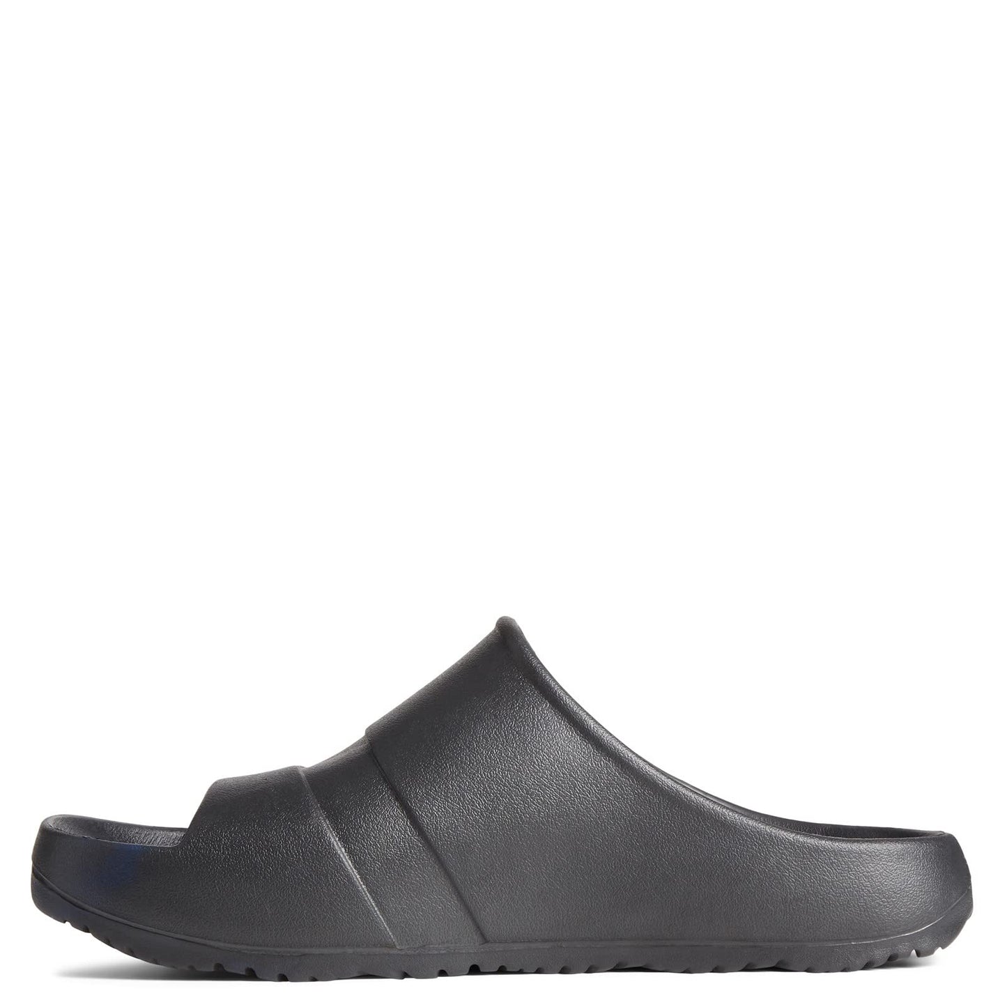 Sperry mens Float Slide Flat Sandal, Black, 9 US
