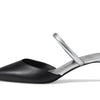 Michael Kors Jessa Flex Mule Kitten Black/Silver 7.5 M