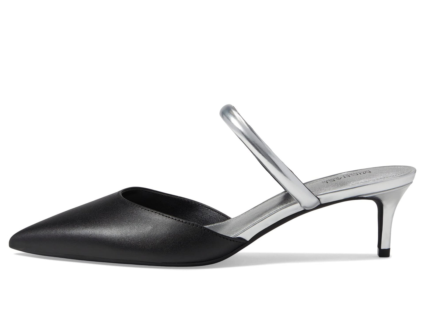 Michael Kors Jessa Flex Mule Kitten Black/Silver 7.5 M