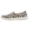 Hey Dude Women's Misty Woven Cheetah Grey Size 7 | Women’s Loafers | Women’s Slip On Shoes | Comfortable & Light-Weight