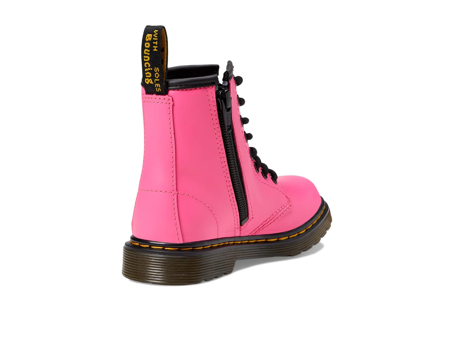 Dr. Martens Kid's Collection 1460 Lace Up Fashion Boot (Little Kid/Big Kid) - Boots for Kids - Rubber Outsole Clash Pink Romario 2 UK (US 3 Little Kid) M