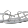 Stuart Weitzman Summer Jelly Sandal Silver 10 B