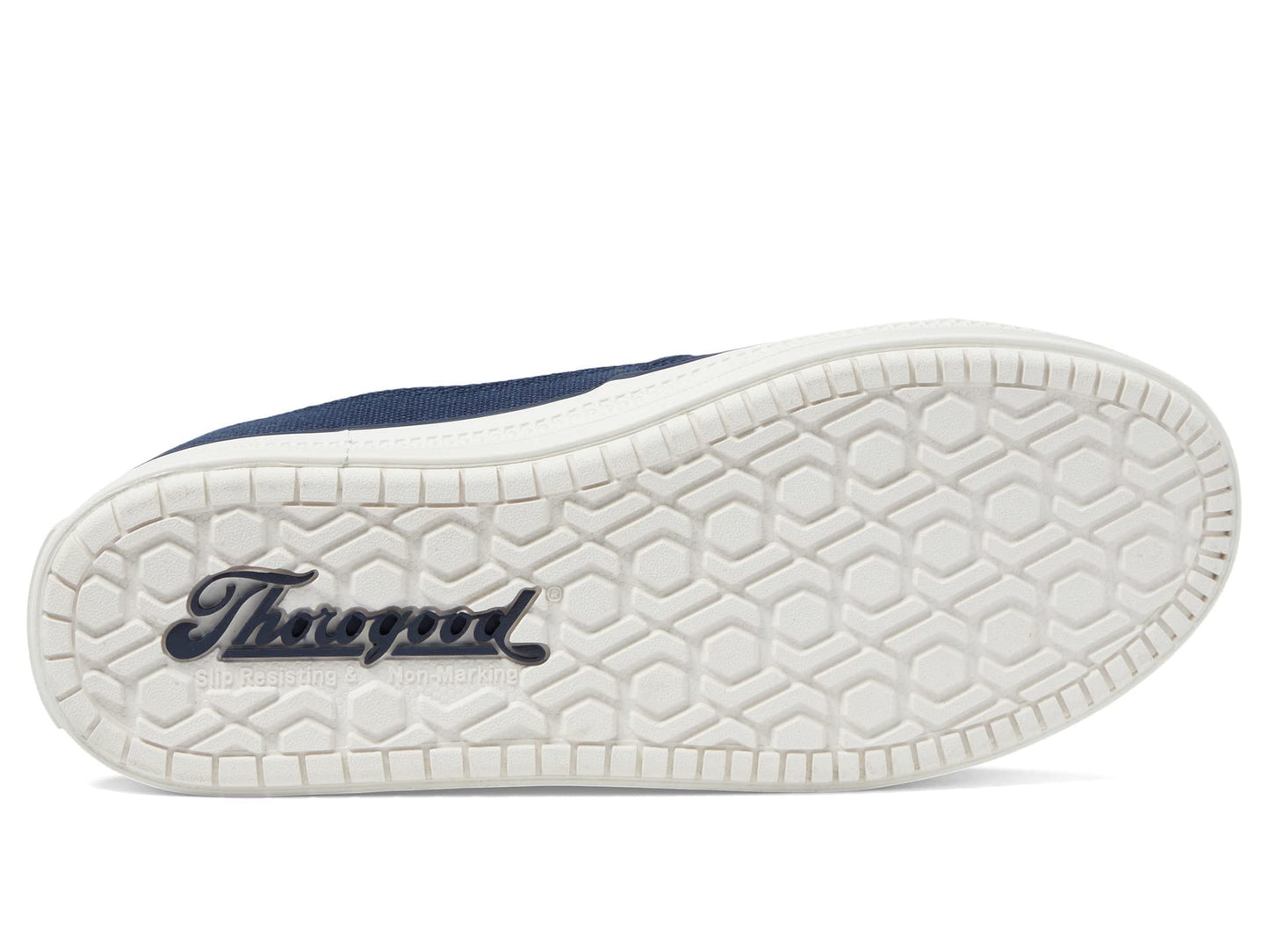 Thorogood Mid-Height Warehouse Won Work Shoes for Men with Composite Safety Toe and Slip-Resistant Outsole, Navy, Size 9, W
