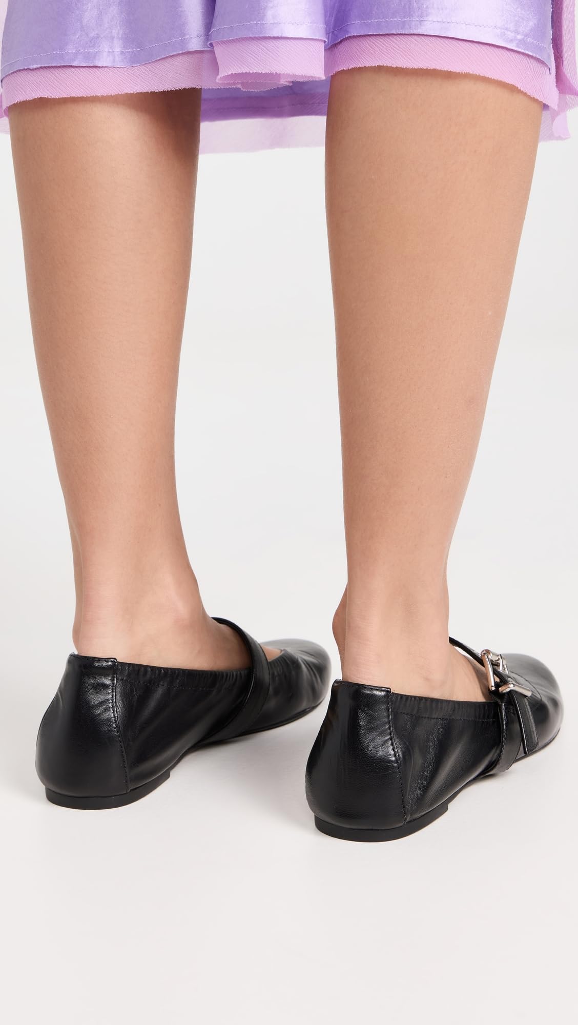 SCHUTZ Women's Calita Ballet Flat, Black, 7