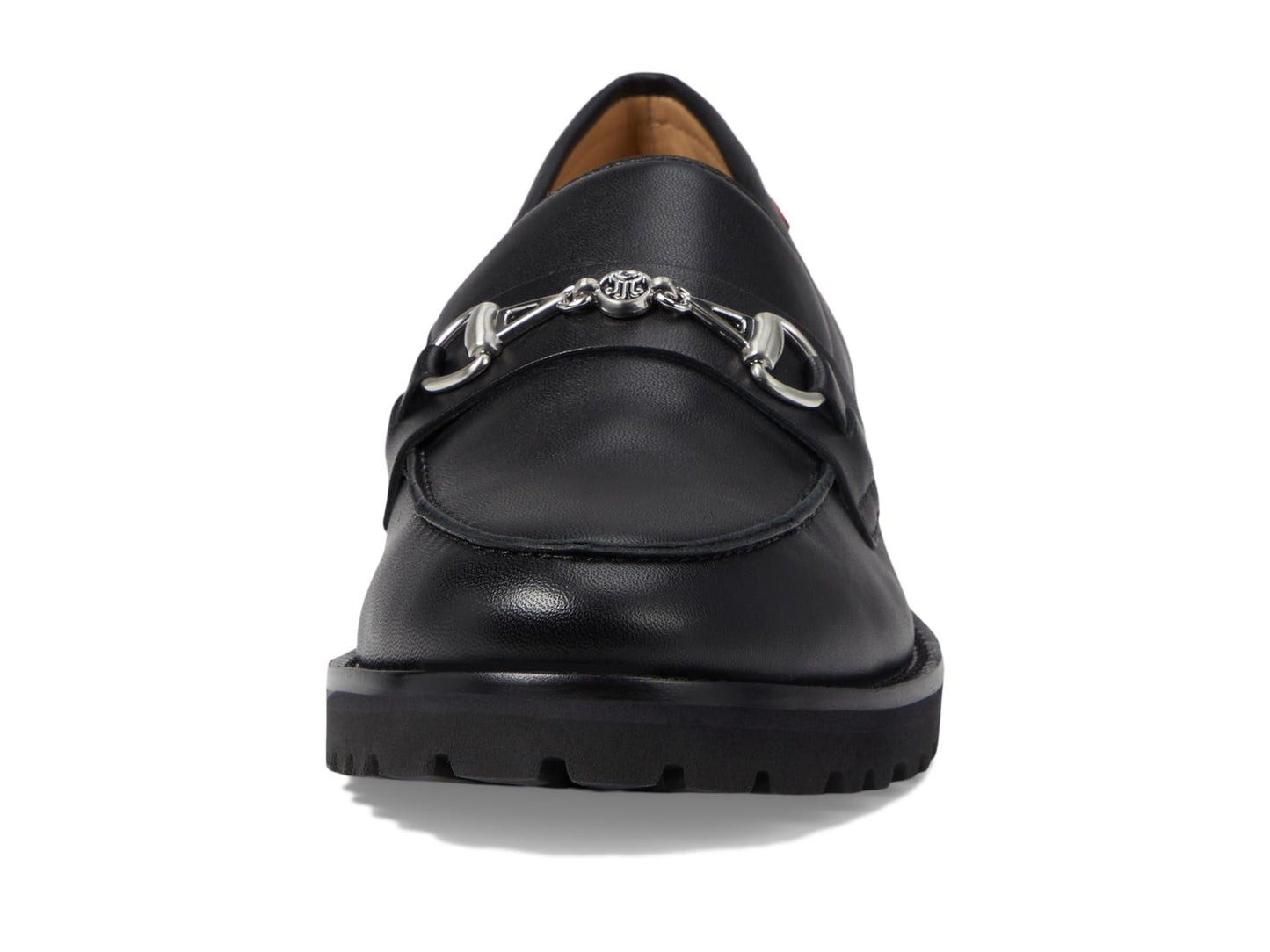 Marc Joseph New York Nancy LN - Shoes for Women - Signature Resin Bit Buckle - Arch Support - Leather Upper Black Nappa 8.5 M