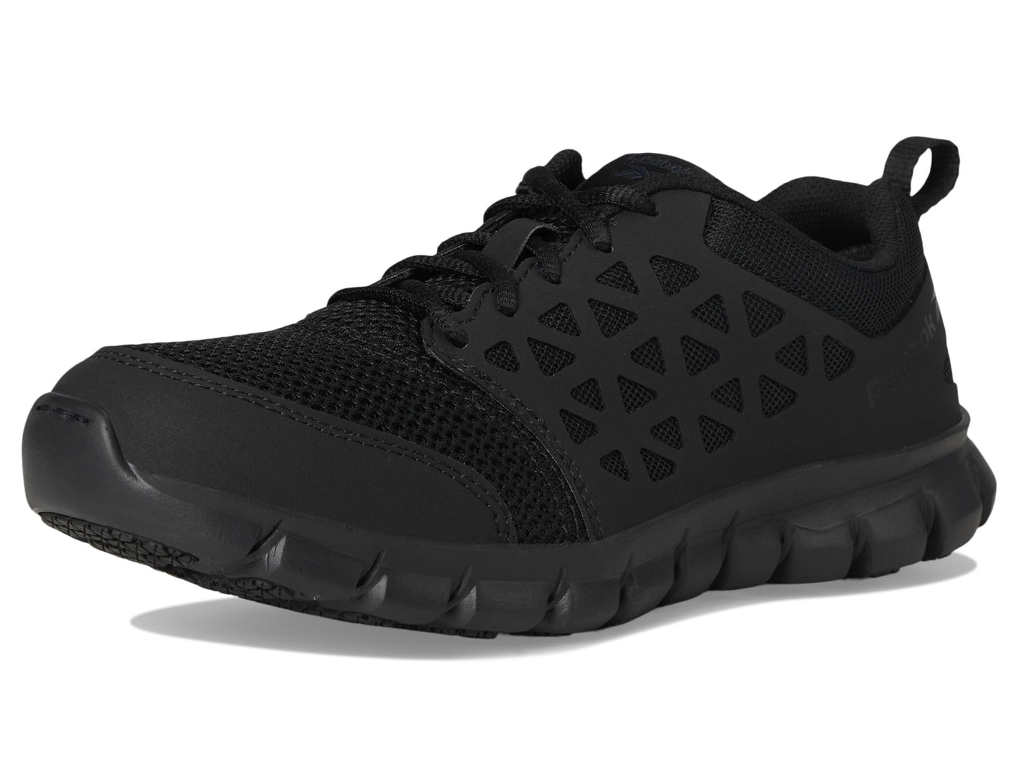 Reebok Work Women's Sublite Cushion Soft Toe Athletic Work Sh Black - 8.5 Wide