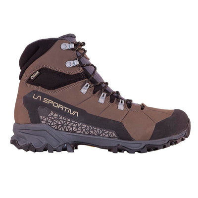 La Sportiva Mens Nucleo High II GTX Waterproof Wide Hiking Boot, Taupe/Clay, 12.5-13