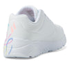 Skechers Kids Girls Uno Lite-Spread The Love Sneaker, White/Purple/Turquoise, 4, Big Kid