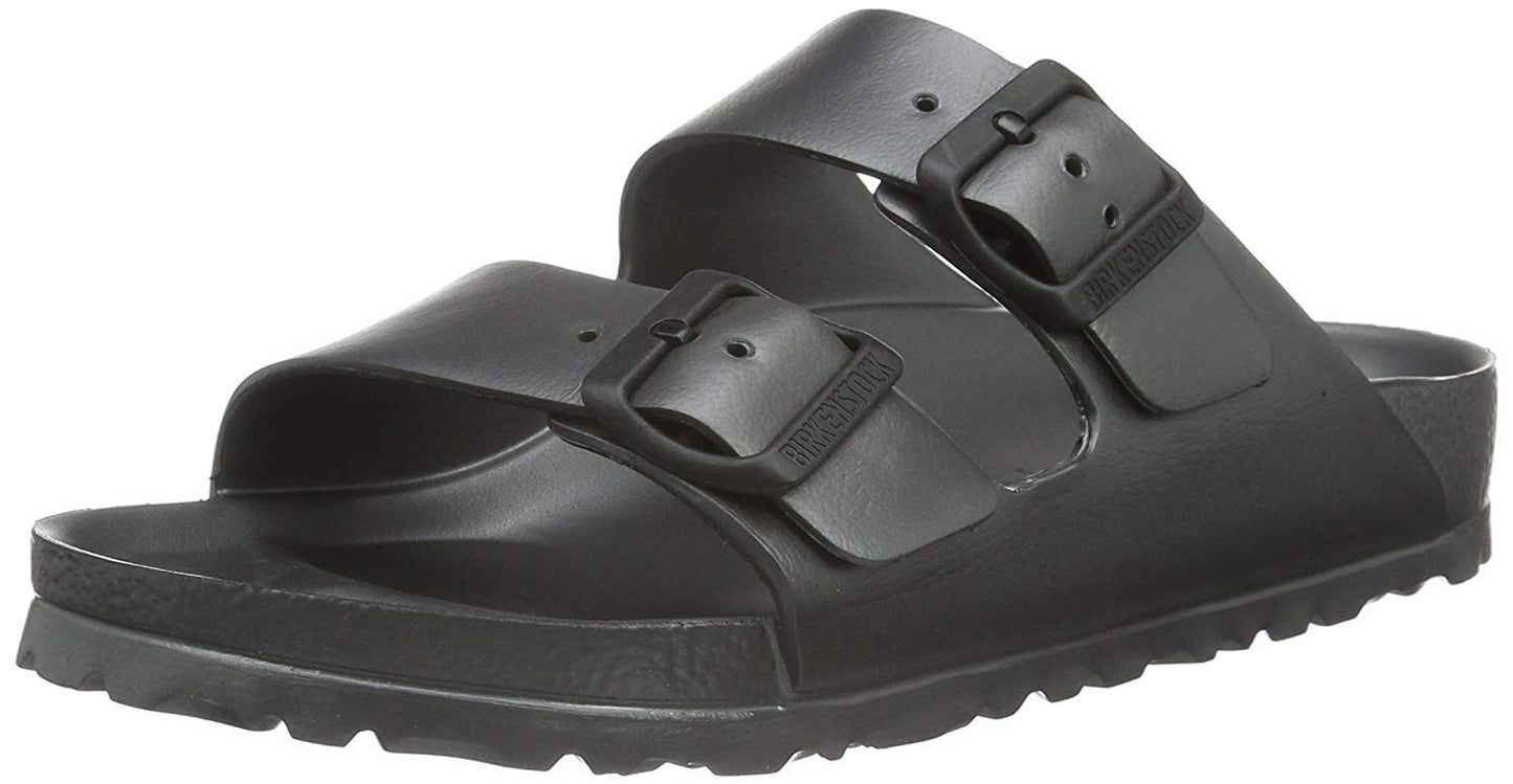 Birkenstock Unisex Arizona EVA Sandal, Metallic Anthracite1, 38 Narrow/7-7.5 Women