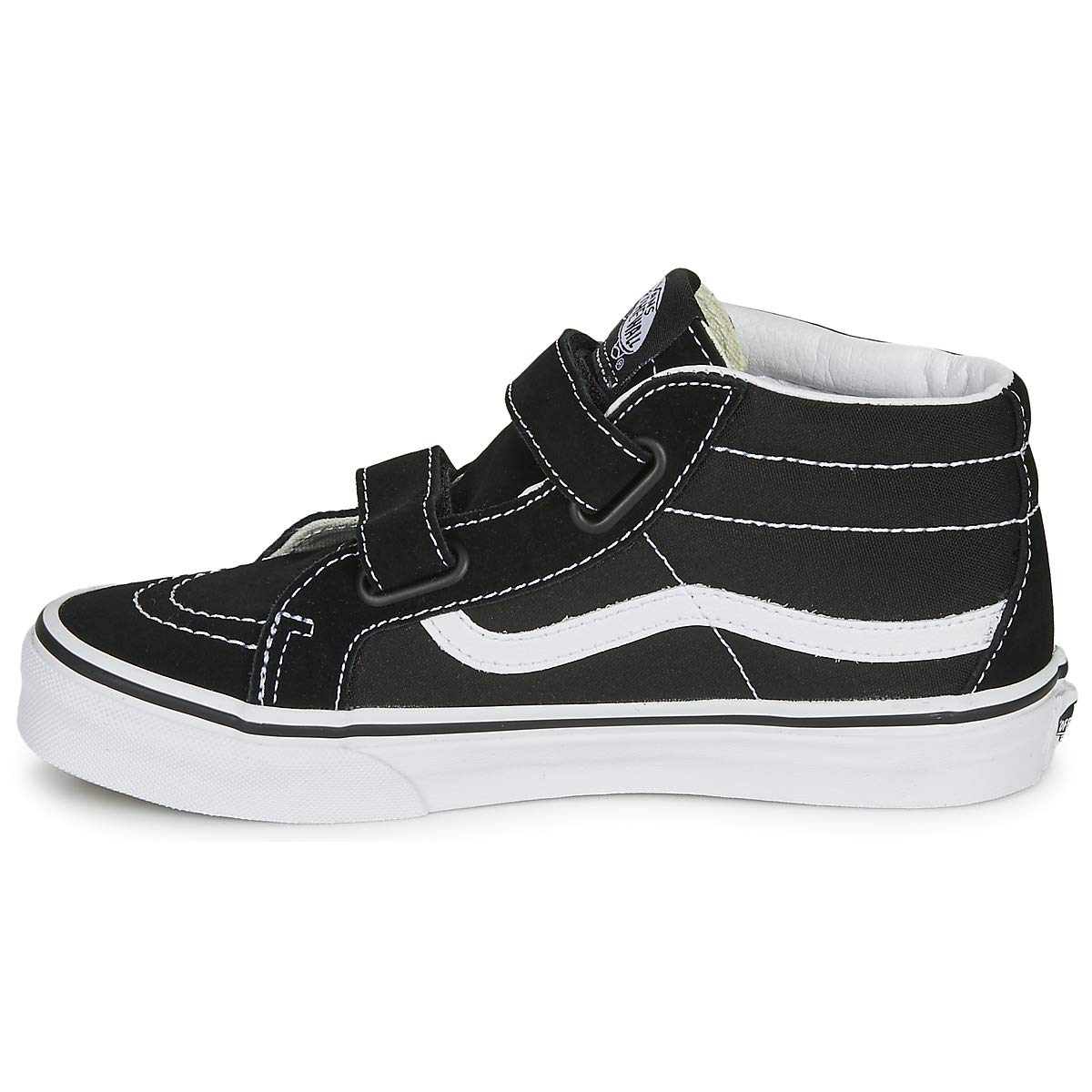 Vans Kids SK8-Mid Reissue V (Big Kid) Black White Size 5.5 Big Kid