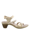 NAOT Women's Innovate Heel Radiant Gold Lthr/Gold w/Gold Rivets 9-9.5 N-M US
