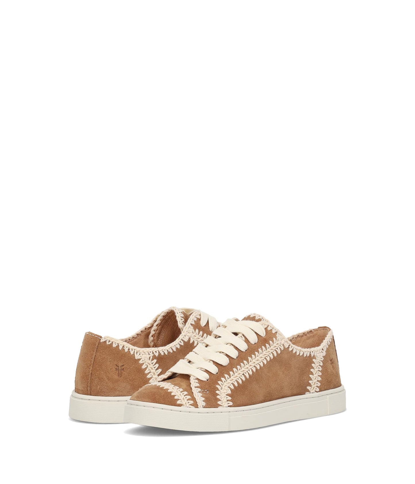 Frye Ivy Crochet Low Lace Sneaker - Women's Fashion-Sneakers, Stylish Casual Shoes for Everyday Comfort, Almond - 8 M