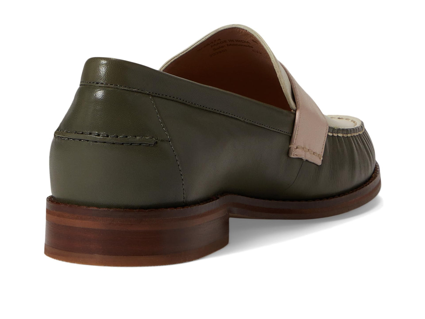 Cole Haan Lux Pinch Penny Loafer Tea Leaf/Egret/Rosewater Leather 8.5 B (M)