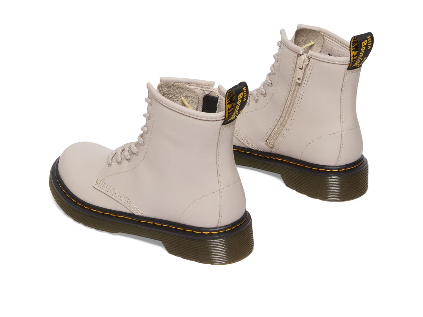 Dr. Martens Kid's Collection 1460 Lace Up Fashion Boot (Little Kid/Big Kid) - Boots for Kids - Rubber Outsole Vintage Taupe 2 UK (US 3 Little Kid) M