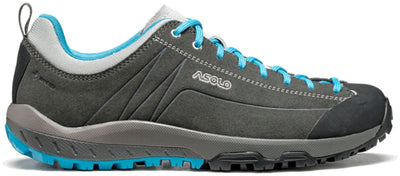 ASOLO Space GV Hiking Shoes - Women's Graphite/Cyan Blue 6.5