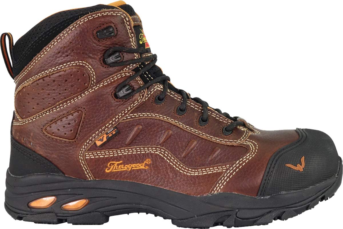 Thorogood Men's 804-4037 VGS-300 Series Static Dissipative 8'' Composite Safety Toe Shoe, Brown - 10.5 W US
