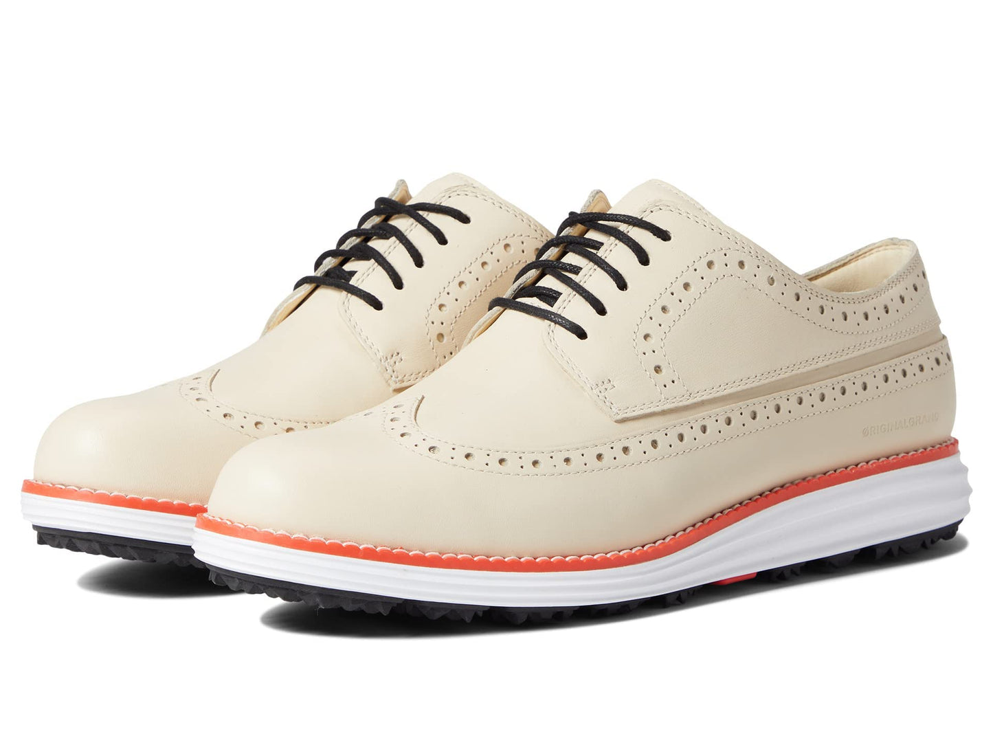 Cole Haan Original Grand Wing Oxford Golf Shortbread Waterproof 5 B (M)