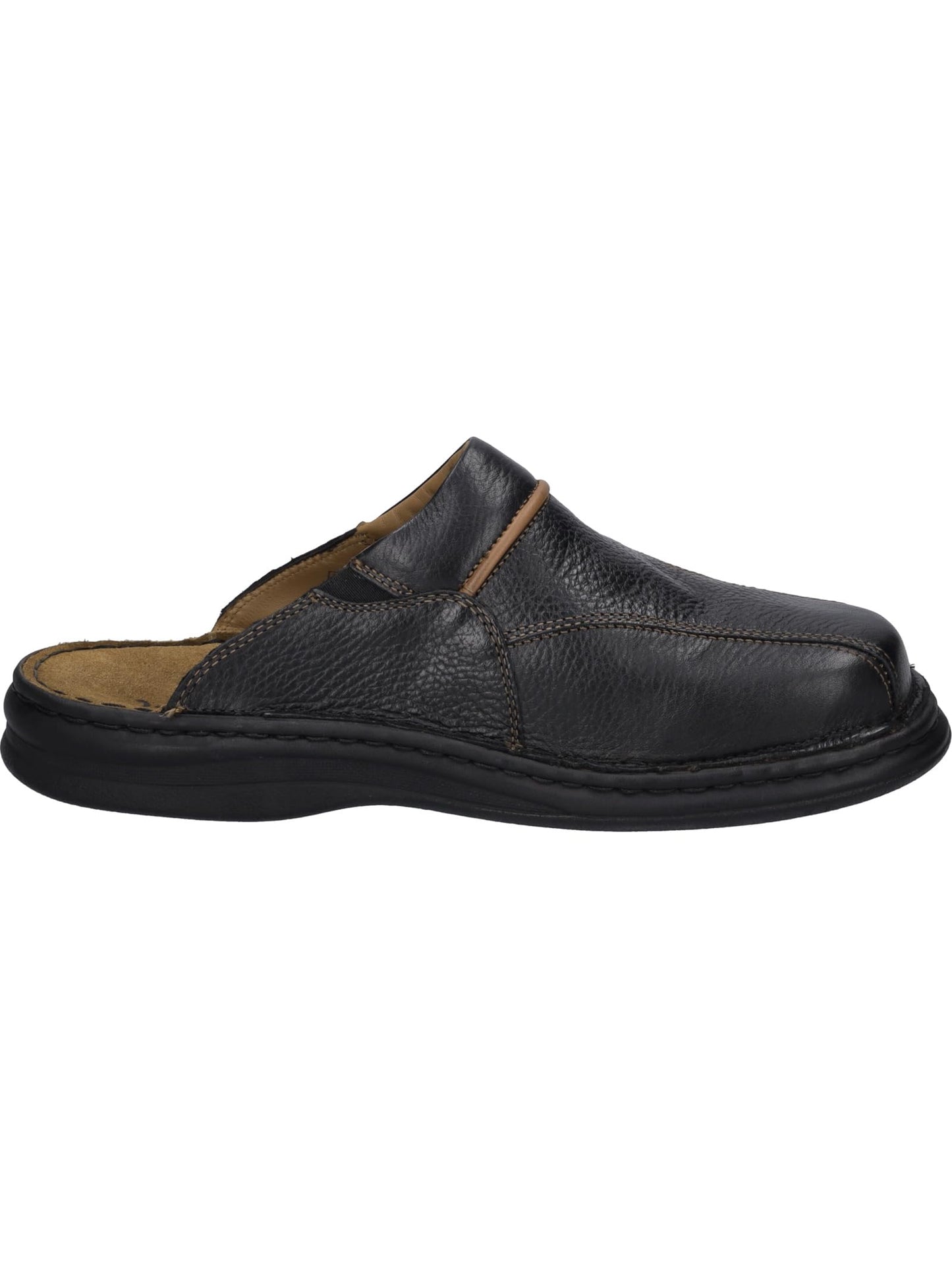 Josef Seibel Men's Klaus Leather Mule, Black Black Cognac 26611, 42