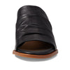 Sofft Chrissie - Heels for Women - Supple Ruched Leather Upper - Round Open Toe - Rounded Stacked Heel Black 10 M (B)