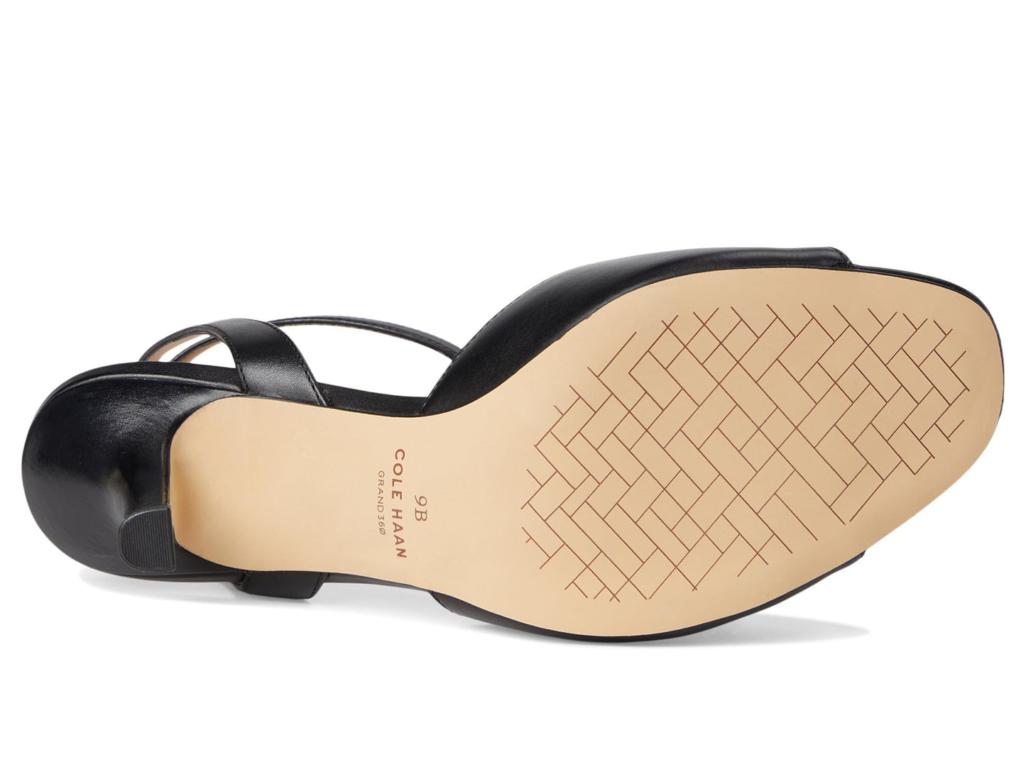 Cole Haan Women's Annalise Buckle Sandals, Black Leather, 7-B US