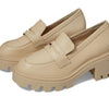 SCHUTZ Women's Viola Tractor Loafer Flat, Eggshell, 6.5