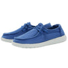 Hey Dude Women's Wendy Canvas Blue Nautical Size 5 | Women’s Shoes | Women’s Lace Up Loafers | Comfortable & Light-Weight