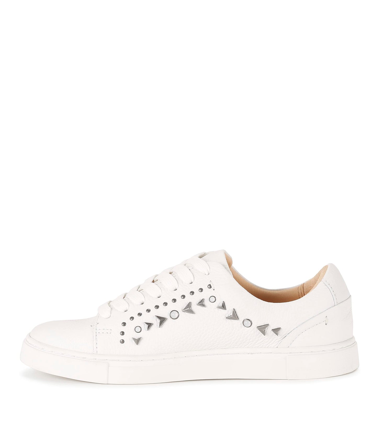 Frye Women's Ivy Studded Low Lace Sneaker, White - 8.5M