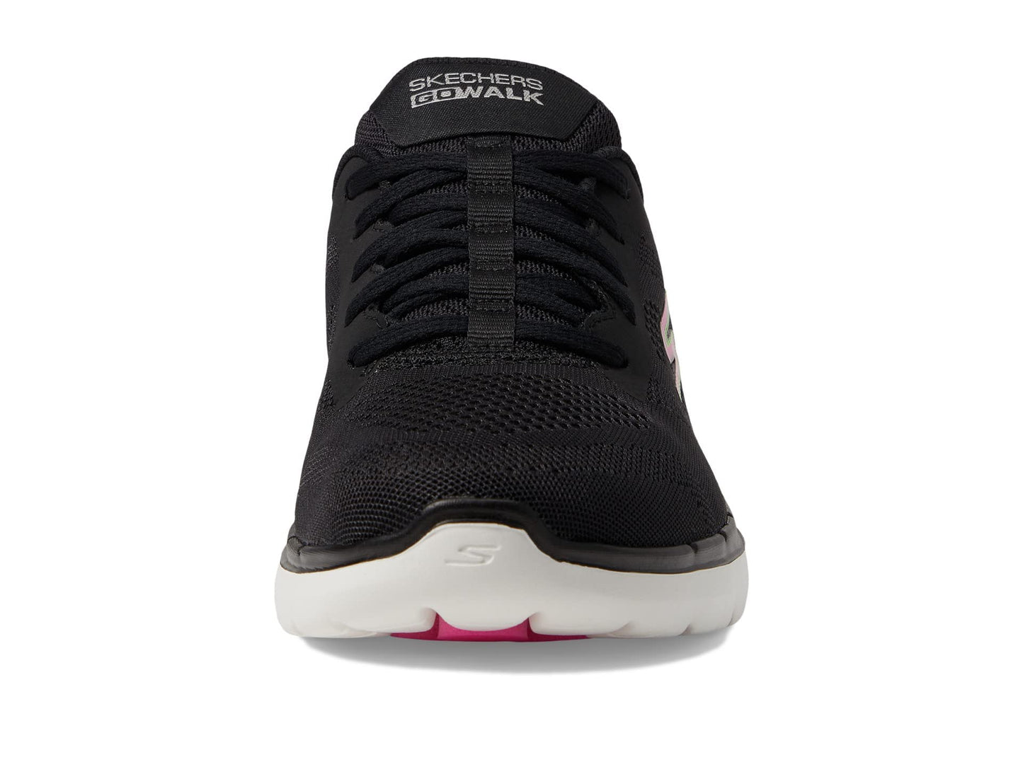 Skechers Go Walk 6 Vivid Idea Hands Free Slip-Ins Black/Multi 9 B (M)