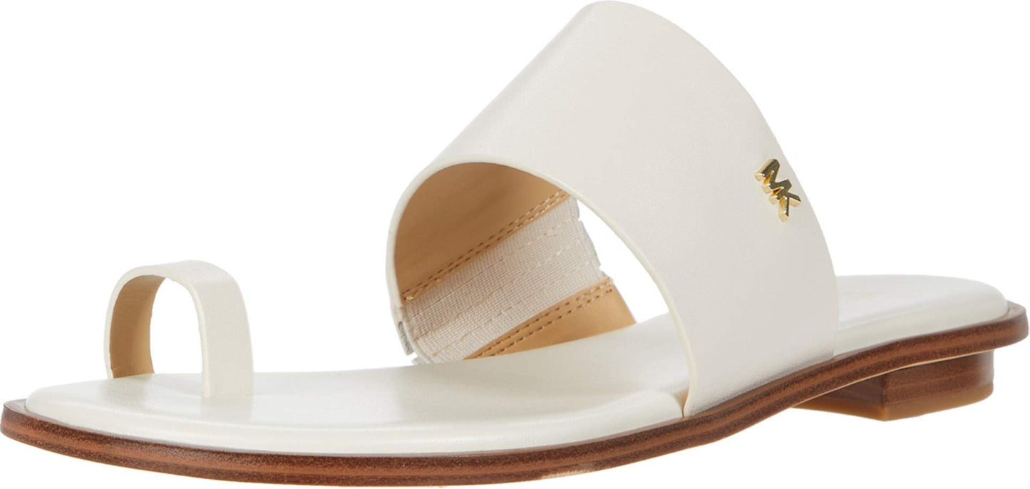 Michael Kors August Flat Sandal Light Cream 6 M