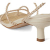 Schutz Women's Kaya Straw Mid Off-White 7 Medium