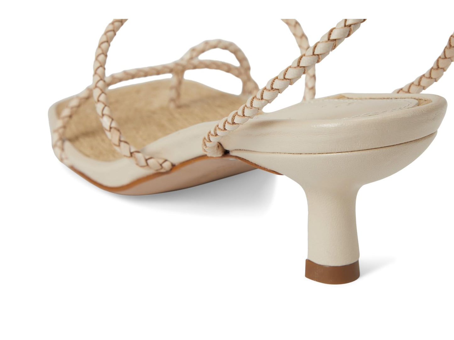 Schutz Women's Kaya Straw Mid Off-White 7 Medium