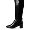 Cole Haan WOMENS THE GO-TO BLOCK HEEL TALL BOOT 45MM, BLACK LEATHER, 8 B US