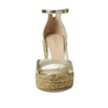 Stuart Weitzman Nudistcurve Espadrille Wedge Platino 1 6.5 B