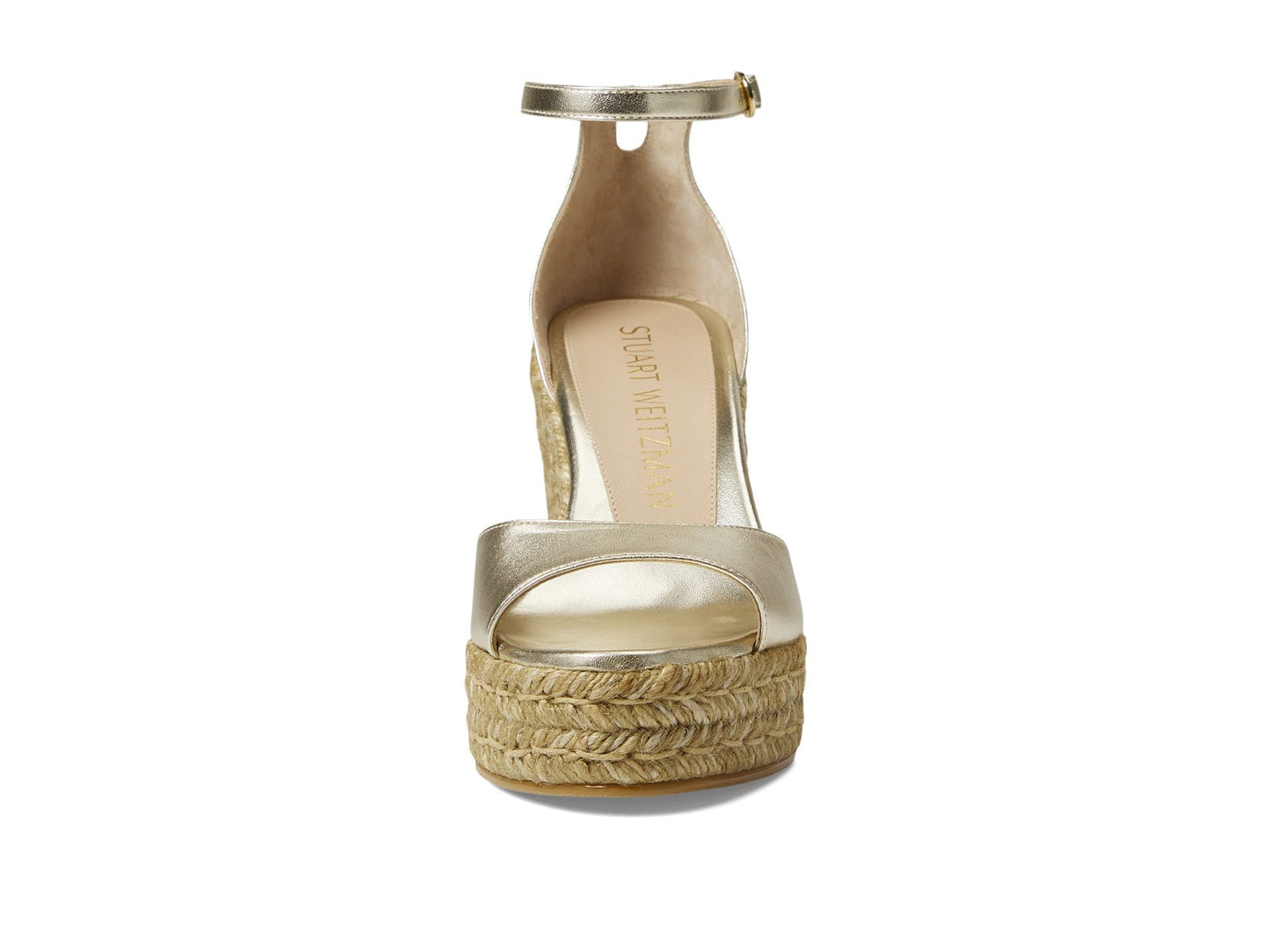 Stuart Weitzman Nudistcurve Espadrille Wedge Platino 1 9 B