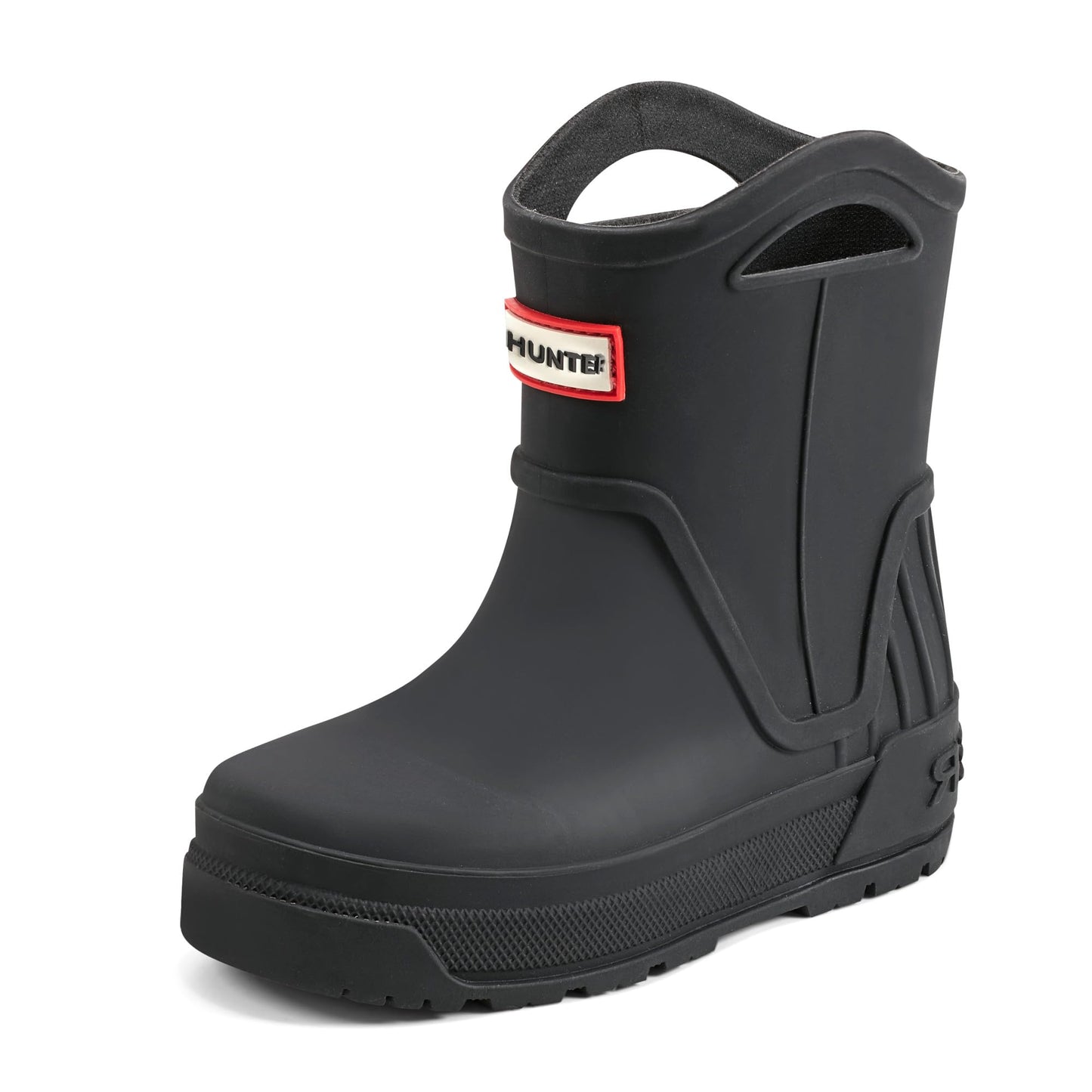 Hunter Kids Georgey Waterproof, Black, 10 Little Kid