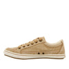 Taos Footwear Women's Moc Star Tan Distressed Sneaker 12 (M) US